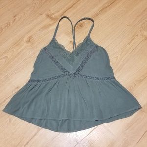 American Eagle Outfitters Tops - American eagle lace blue green criss cross boho American Eagle Outfitters Tops - American eagle lace blue green criss cross boho